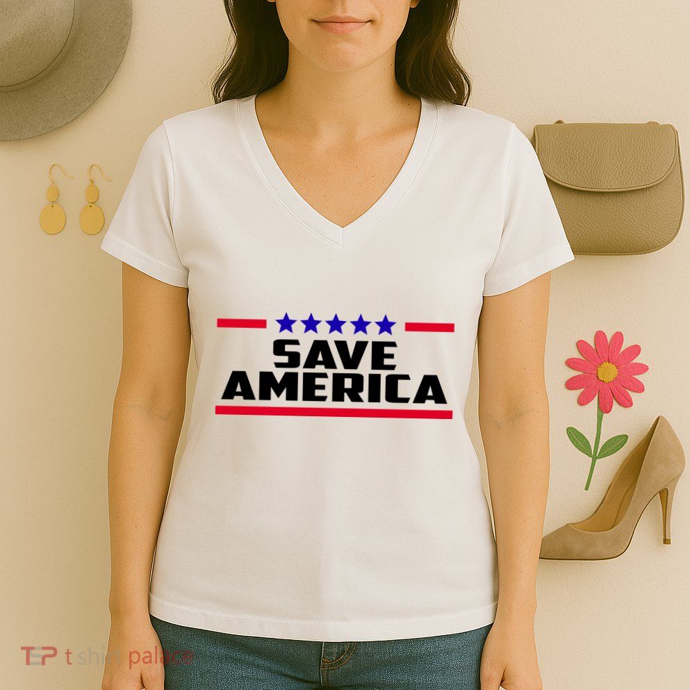 Save America Political Election Women's V-Neck T-Shirt