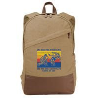 Ska And Pro Wrestling Are The Only Legitimate Forms Of Art Cotton Canvas Backpack