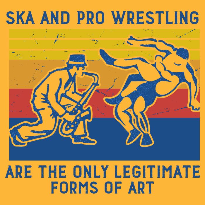 Ska And Pro Wrestling Are The Only Legitimate Forms Of Art Pom Pom 12in Knit Beanie