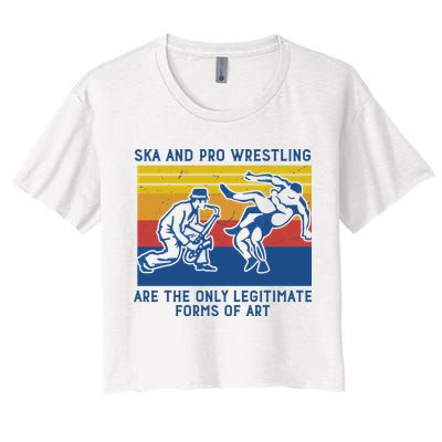 Ska And Pro Wrestling Are The Only Legitimate Forms Of Art Crop Top