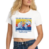 Ska And Pro Wrestling Are The Only Legitimate Forms Of Art Crop Top