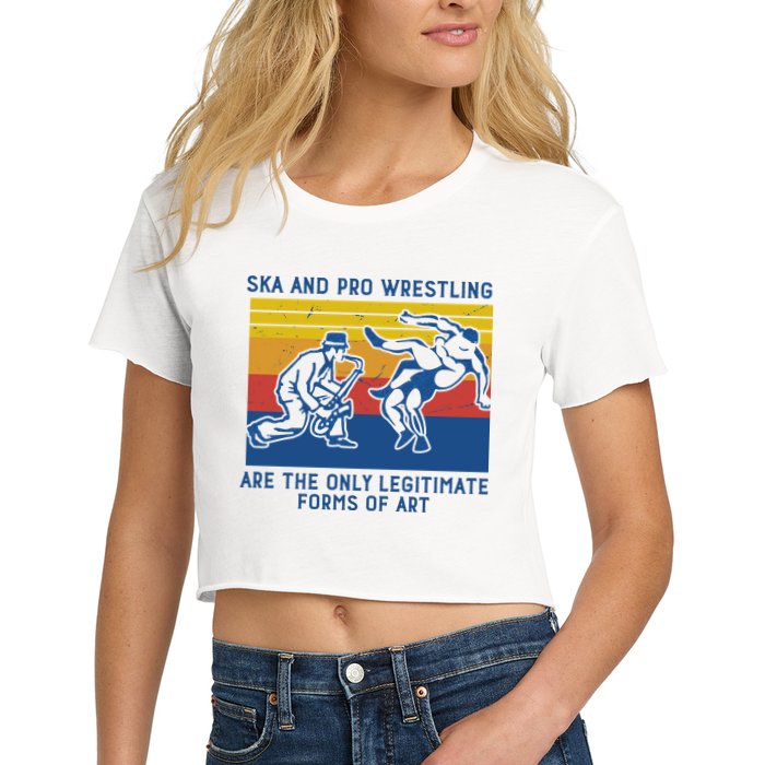 Ska And Pro Wrestling Are The Only Legitimate Forms Of Art Crop Top