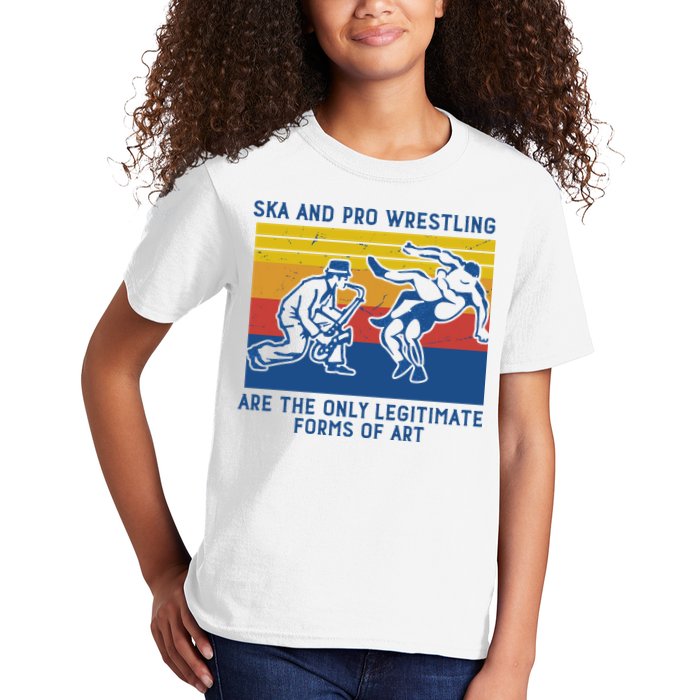 Ska And Pro Wrestling Are The Only Legitimate Forms Of Art Kids T-Shirt