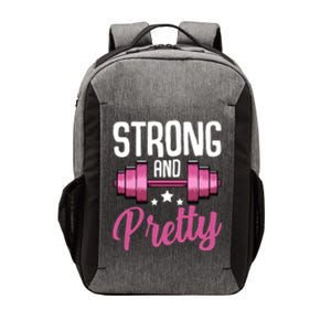 Strong And Pretty Exercise Funny Gym Workout Training Gift Vector Backpack