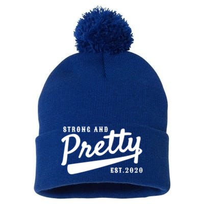 Strong And Pretty Gift Pom Pom 12in Knit Beanie