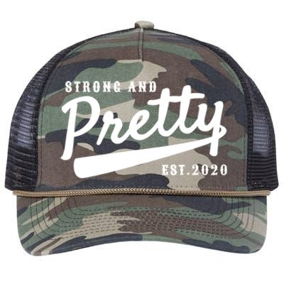 Strong And Pretty Gift Retro Rope Trucker Hat Cap