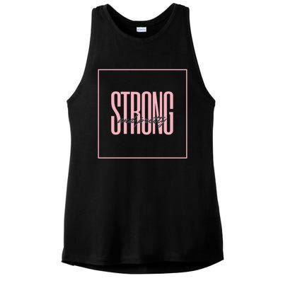 Strong And Pretty Great Gift Ladies PosiCharge Tri-Blend Wicking Tank