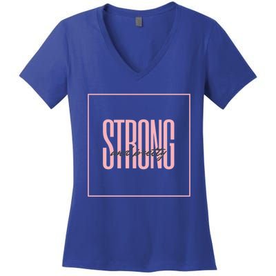 Strong And Pretty Great Gift Women's V-Neck T-Shirt