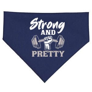 Strong And Pretty Gym Fitness Sport Bodybuilding USA-Made Doggie Bandana