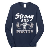 Strong And Pretty Gym Fitness Sport Bodybuilding Long Sleeve Shirt