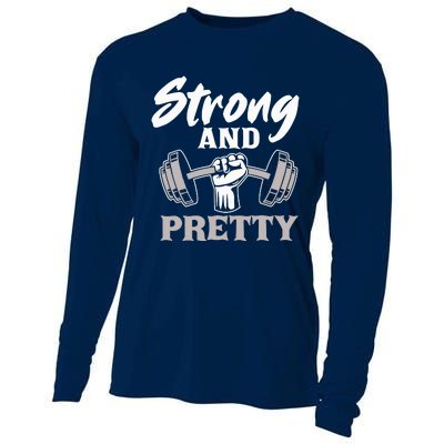 Strong And Pretty Gym Fitness Sport Bodybuilding Cooling Performance Long Sleeve Crew