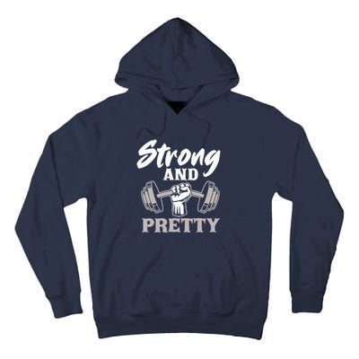 Strong And Pretty Gym Fitness Sport Bodybuilding Tall Hoodie