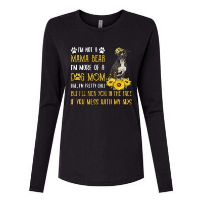 Sunflower American Pit Bull Mom Mothers Day Dog Mom Great Gift Womens Cotton Relaxed Long Sleeve T-Shirt