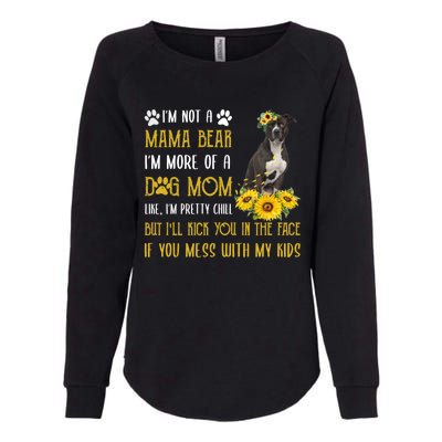 Sunflower American Pit Bull Mom Mothers Day Dog Mom Great Gift Womens California Wash Sweatshirt