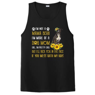 Sunflower American Pit Bull Mom Mothers Day Dog Mom Great Gift PosiCharge Competitor Tank