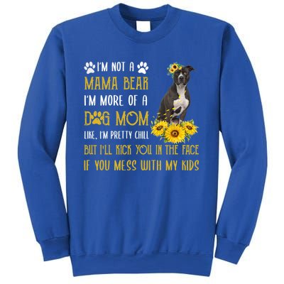 Sunflower American Pit Bull Mom Mothers Day Dog Mom Great Gift Sweatshirt