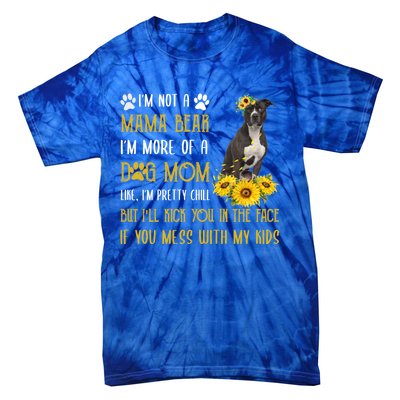 Sunflower American Pit Bull Mom Mothers Day Dog Mom Great Gift Tie-Dye T-Shirt