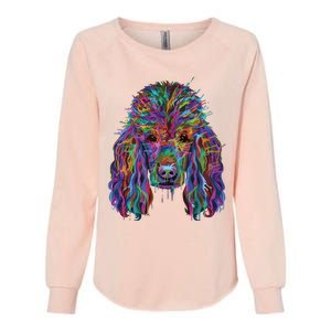 Splash Art Poodle Long Sleeve Poodle Owners Gifts Long Sleeve T Womens California Wash Sweatshirt