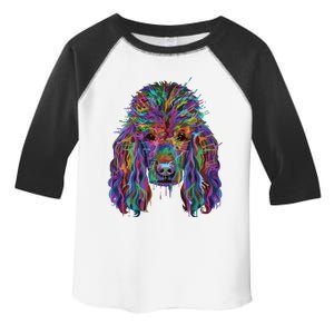 Splash Art Poodle Long Sleeve Poodle Owners Gifts Long Sleeve T Toddler Fine Jersey T-Shirt