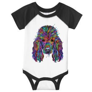 Splash Art Poodle Long Sleeve Poodle Owners Gifts Long Sleeve T Infant Baby Jersey Bodysuit