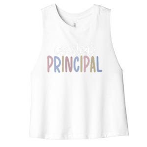 School Assistant Principal Appreciation Meaningful Gift Women's Racerback Cropped Tank