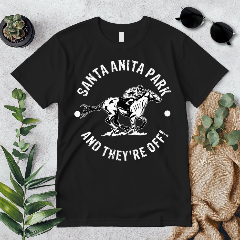 Santa Anita Park Racetrack Horse Racing Equestrian Premium T-Shirt