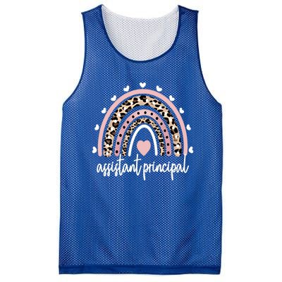 School Assistant Principal Rainbow Assistant Principal Gift Mesh Reversible Basketball Jersey Tank