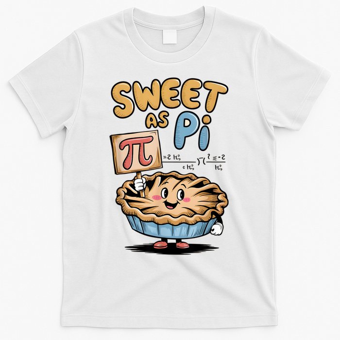 Sweet as pi for kids Funny Pi Day Spiral Pi Math T-Shirt
