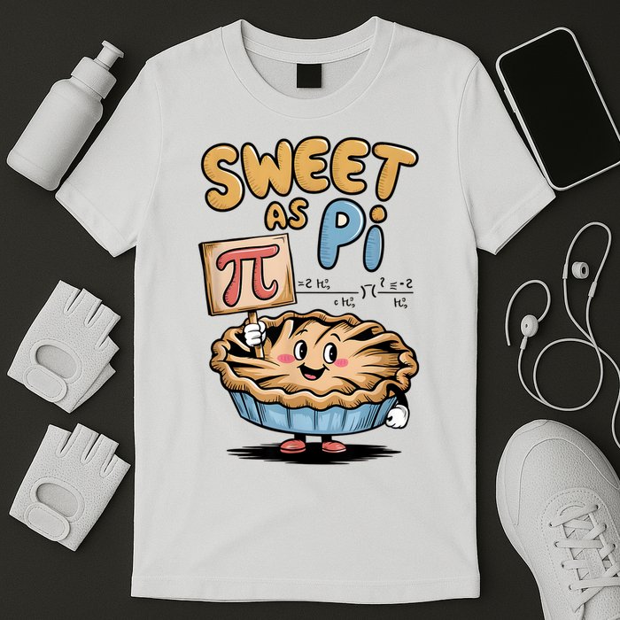 Sweet as pi for kids Funny Pi Day Spiral Pi Math T-Shirt