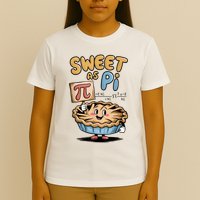 Sweet as pi for kids Funny Pi Day Spiral Pi Math T-Shirt