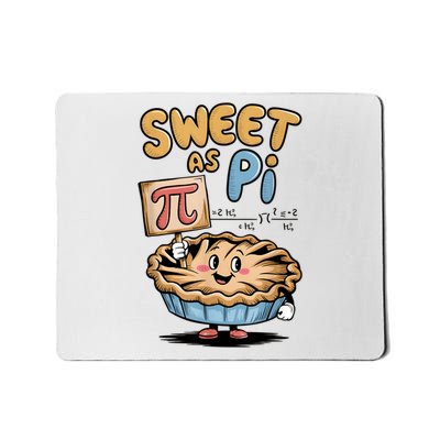Sweet as pi for kids Funny Pi Day Spiral Pi Math Mousepad