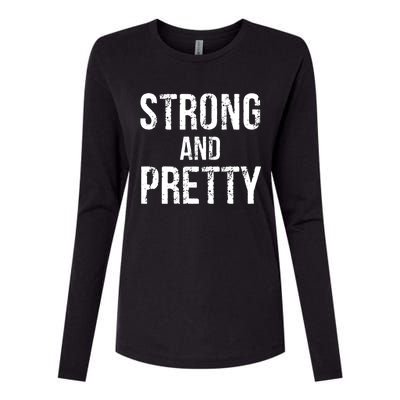 Strong And Pretty Gift Womens Cotton Relaxed Long Sleeve T-Shirt