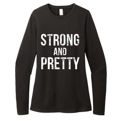 Strong And Pretty Gift Womens CVC Long Sleeve Shirt