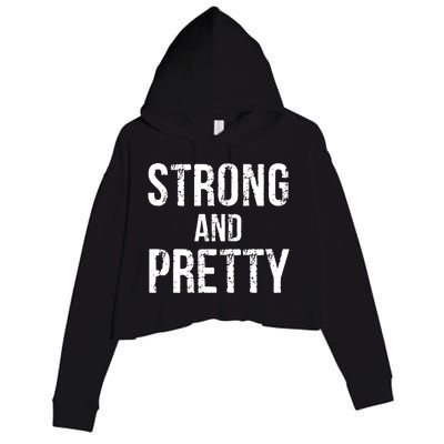 Strong And Pretty Gift Crop Fleece Hoodie