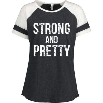 Strong And Pretty Gift Enza Ladies Jersey Colorblock Tee