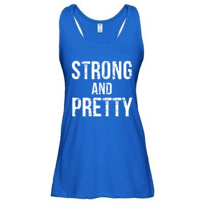 Strong And Pretty Gift Ladies Essential Flowy Tank