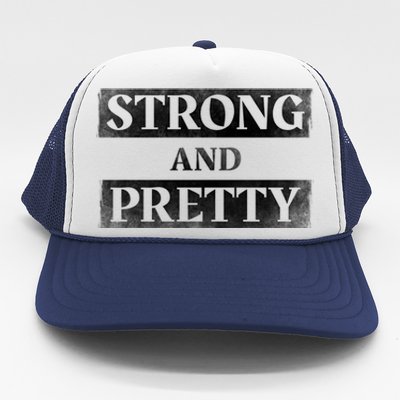 Strong And Pretty Gym Fitness Workout Strong Great Gift Trucker Hat