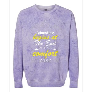 Summer Adventure Quote Colorblast Crewneck Sweatshirt