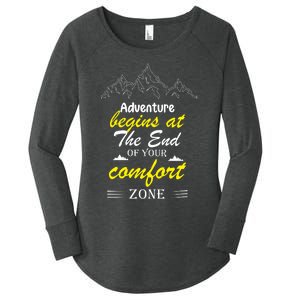 Summer Adventure Quote Women's Perfect Tri Tunic Long Sleeve Shirt