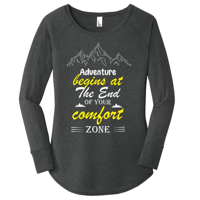 Summer Adventure Quote Women's Perfect Tri Tunic Long Sleeve Shirt