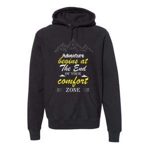 Summer Adventure Quote Premium Hoodie