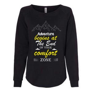 Summer Adventure Quote Womens California Wash Sweatshirt