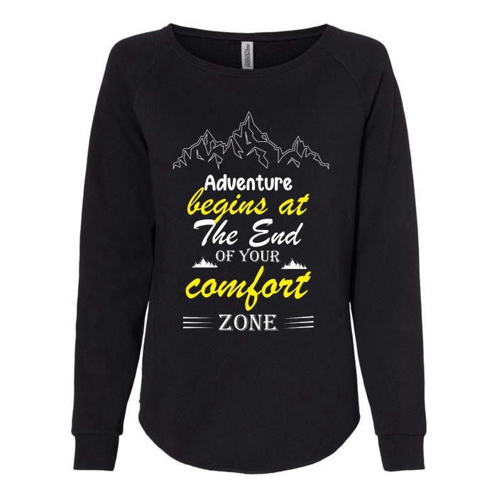 Summer Adventure Quote Womens California Wash Sweatshirt