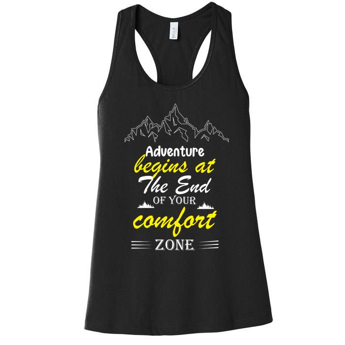 Summer Adventure Quote Women's Racerback Tank