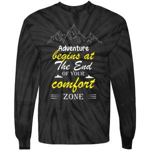 Summer Adventure Quote Tie-Dye Long Sleeve Shirt