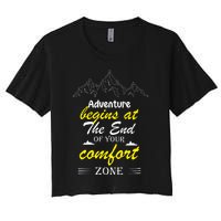 Summer Adventure Quote Women's Crop Top Tee