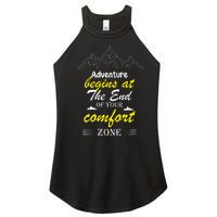 Summer Adventure Quote Women's Perfect Tri Rocker Tank