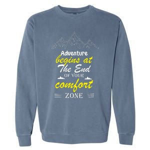 Summer Adventure Quote Garment-Dyed Sweatshirt