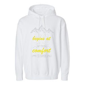 Summer Adventure Quote Garment-Dyed Fleece Hoodie