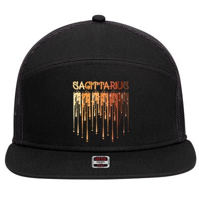 Sagittarius Afro Queen Black Zodiac Birthday Great Gift 7 Panel Mesh Trucker Snapback Hat